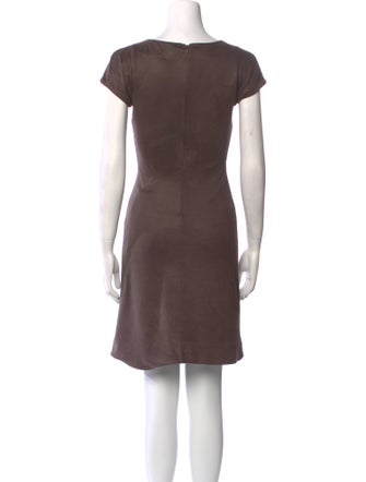 Giorgio Armani Bateau Neckline Mini Dress