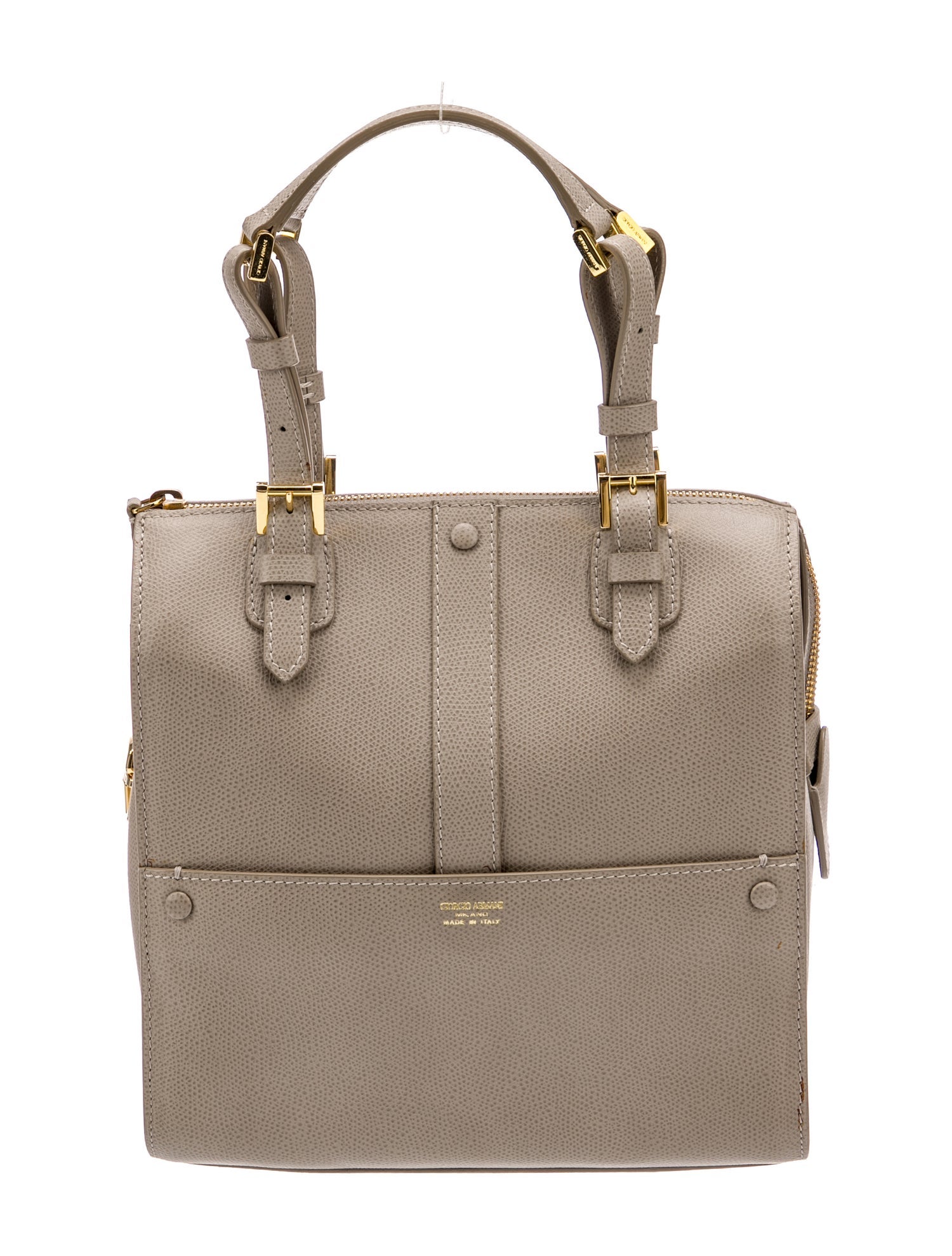 Giorgio Armani Leather Top Handle Bag