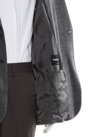 Giorgio Armani Virgin Wool Peacoat