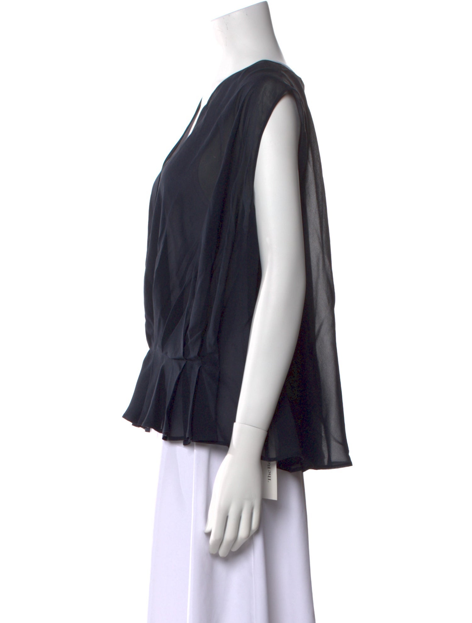 Giorgio Armani Silk V-Neck Blouse