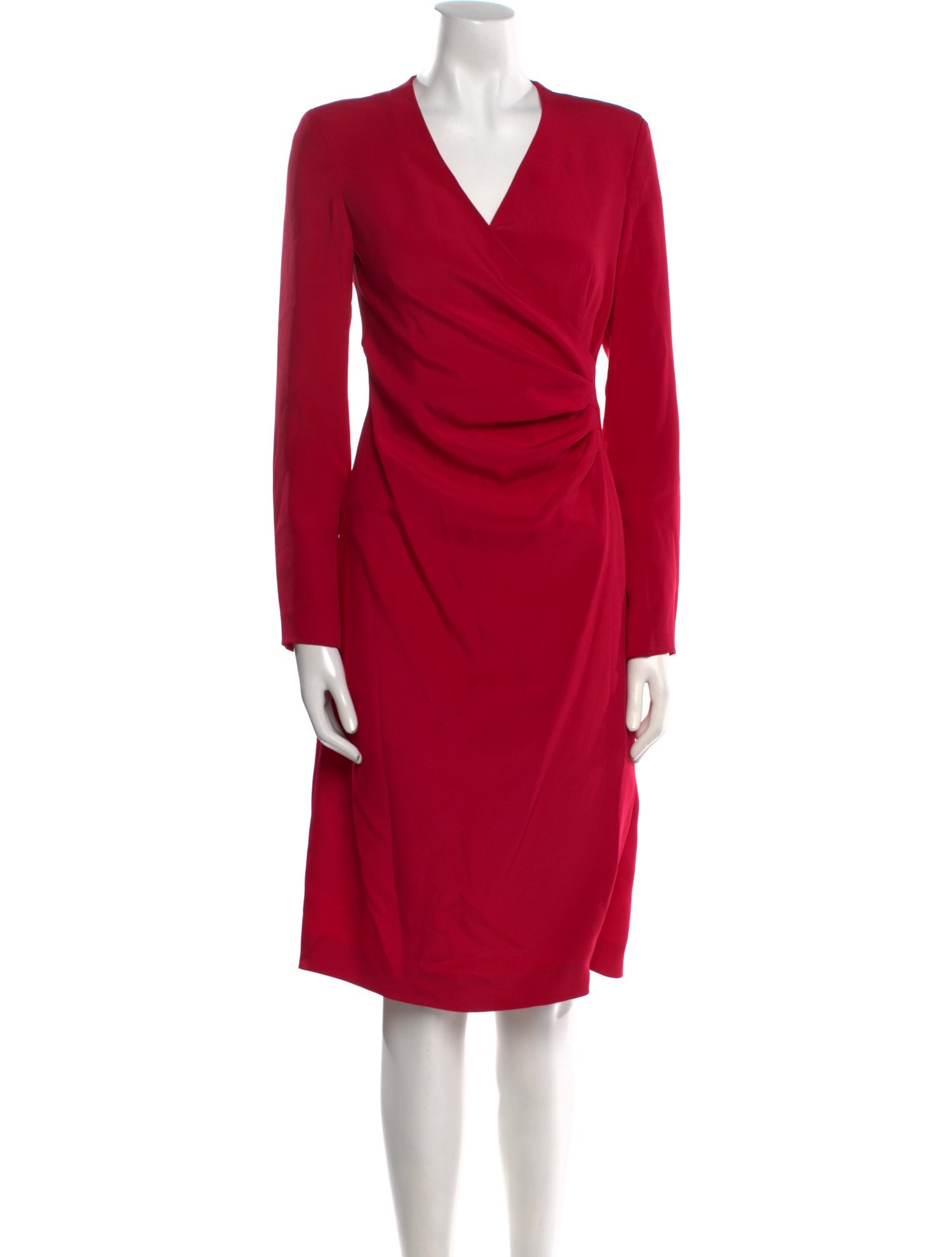Giorgio Armani V-Neck Knee-Length Dress