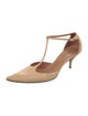 Giorgio Armani Leather T-Strap Pumps