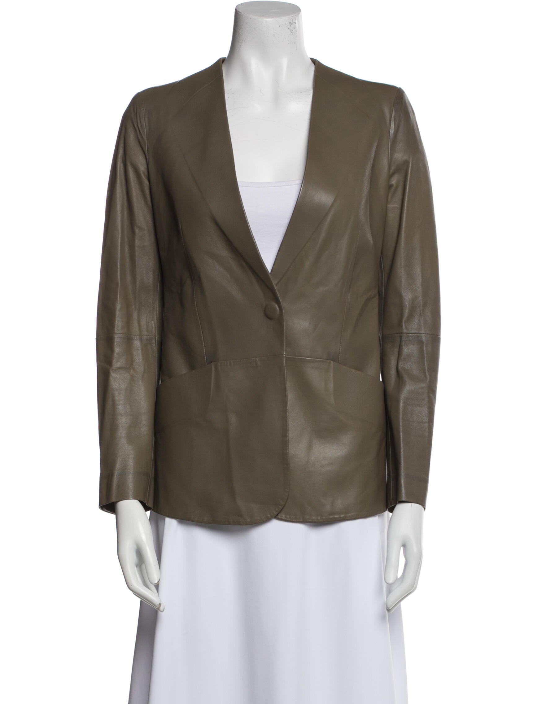 Giorgio Armani Vintage Lamb Leather Blazer