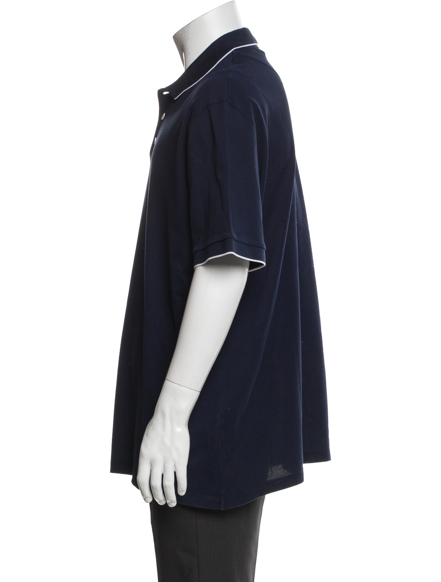 Giorgio Armani Crew Neck Short Sleeve Polo Shirt