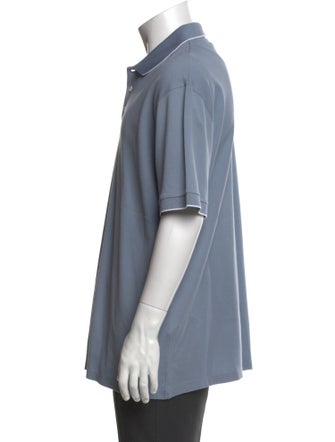 Giorgio Armani Crew Neck Short Sleeve Polo Shirt
