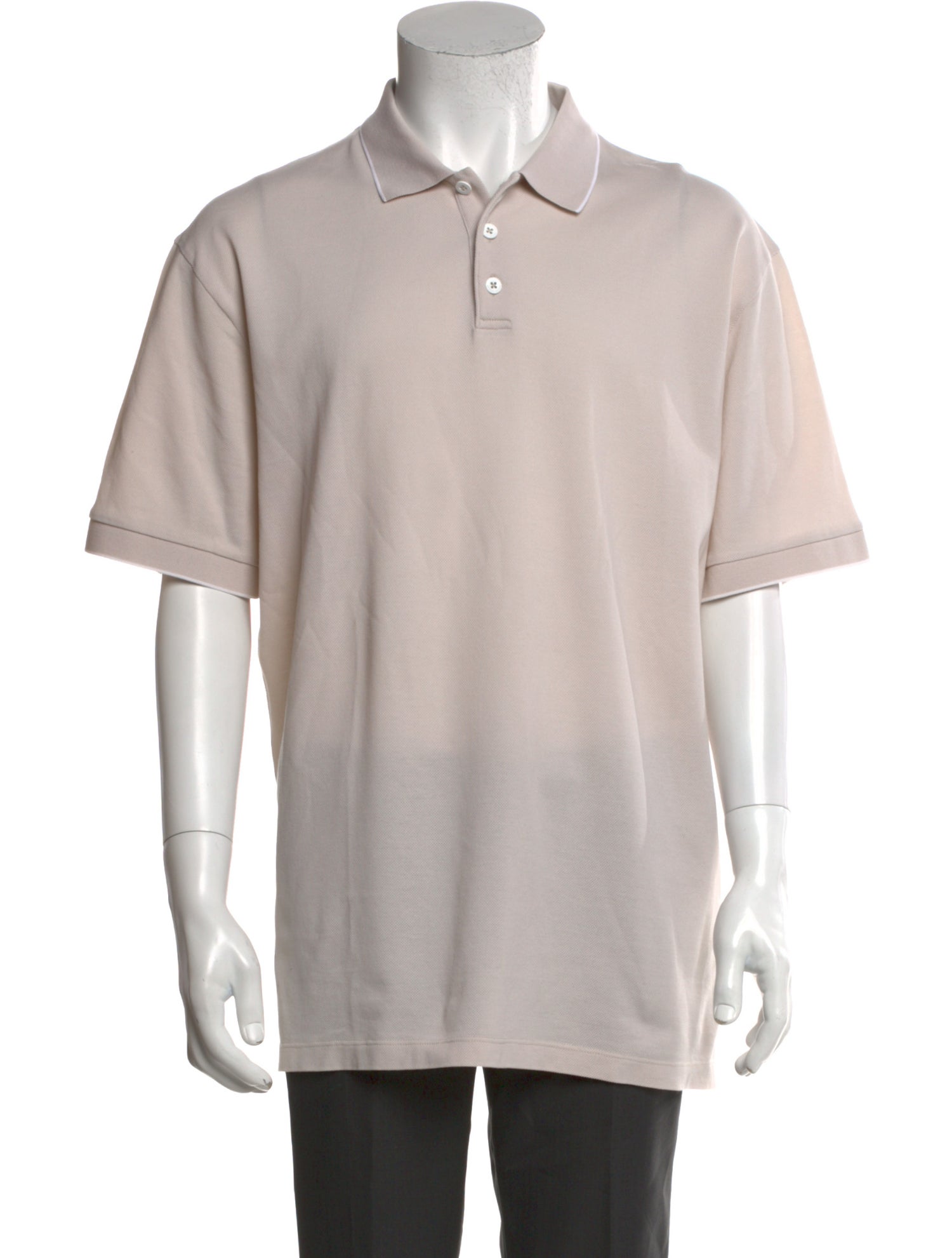 Giorgio Armani Crew Neck Short Sleeve Polo Shirt