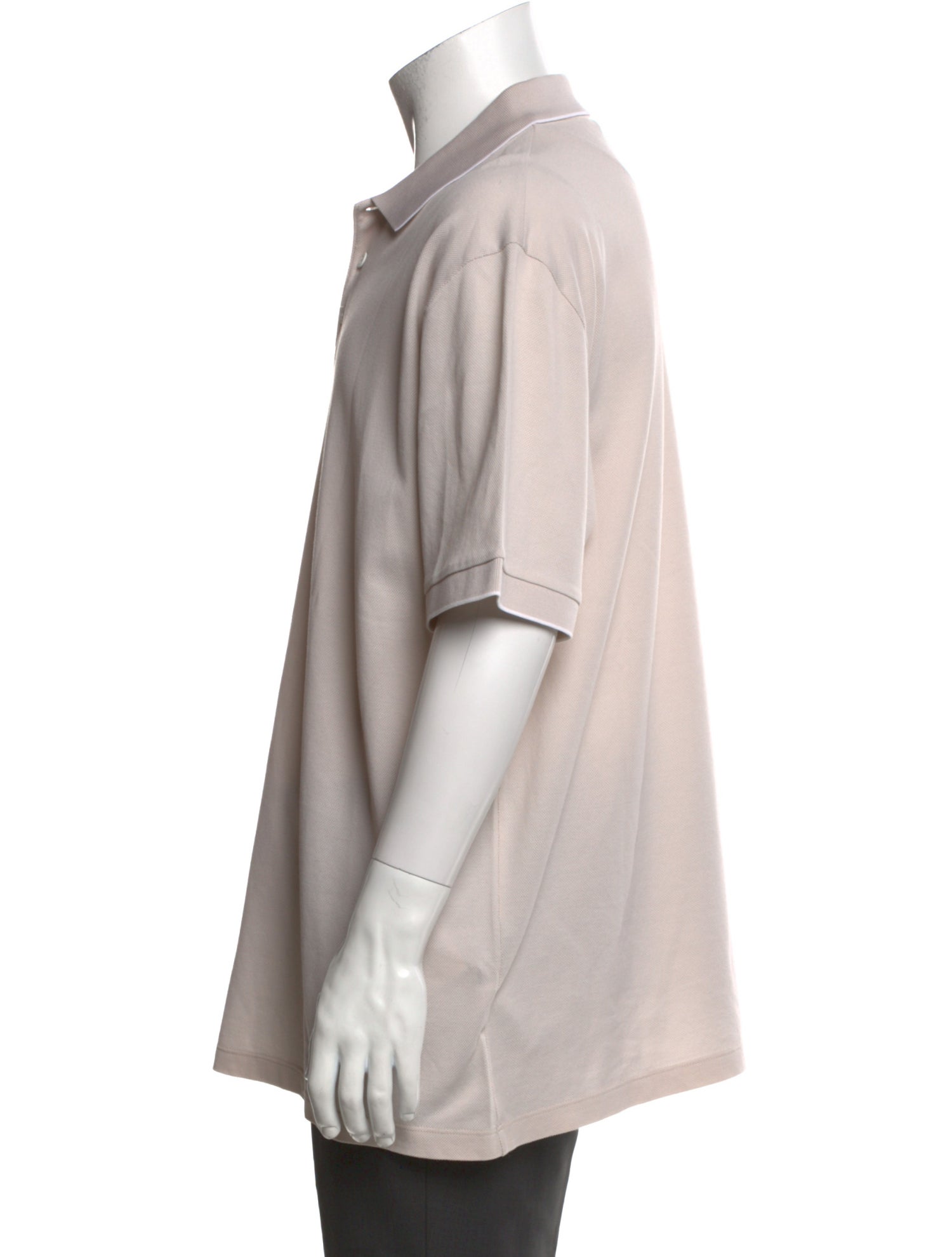 Giorgio Armani Crew Neck Short Sleeve Polo Shirt