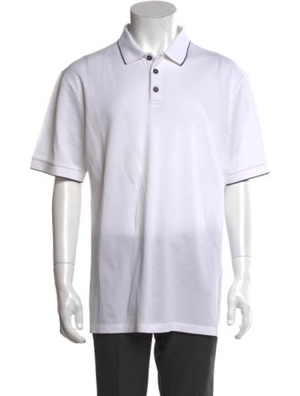 Giorgio Armani Crew Neck Short Sleeve Polo Shirt