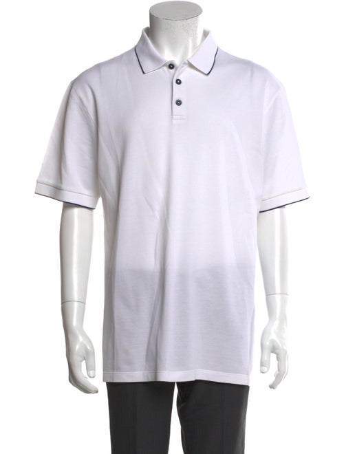 Giorgio Armani Crew Neck Short Sleeve Polo Shirt
