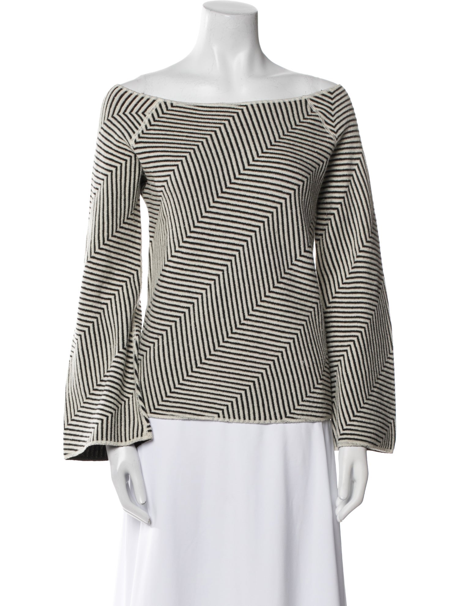 Giorgio Armani Wool Striped Blouse