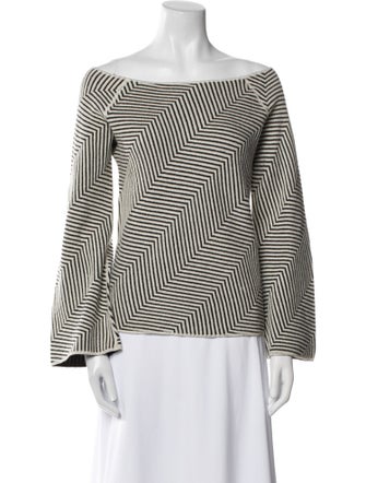 Giorgio Armani Wool Striped Blouse