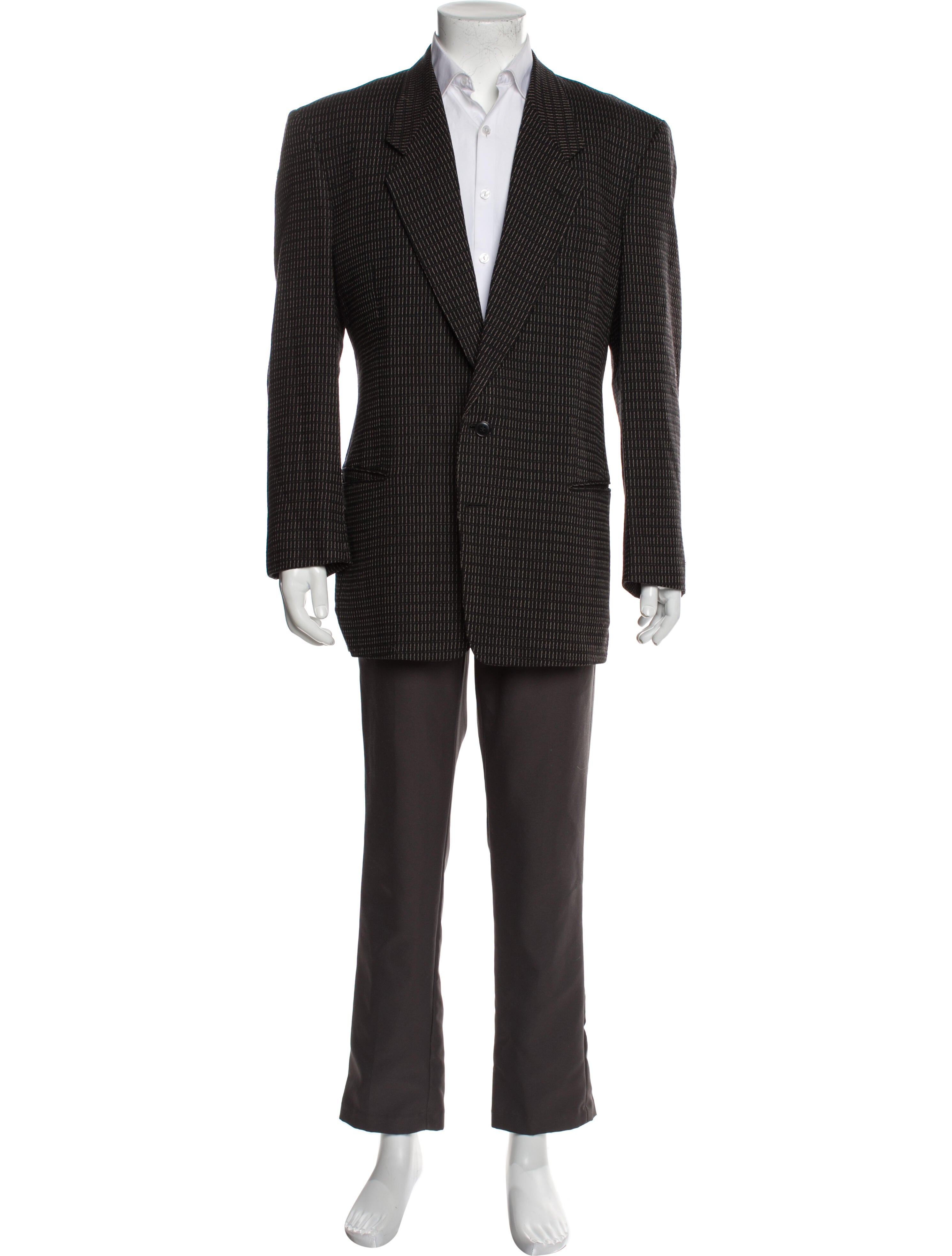 Giorgio Armani Virgin Wool Printed Blazer