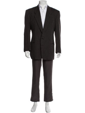Giorgio Armani Virgin Wool Printed Blazer