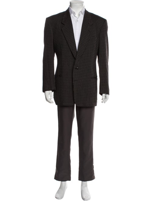 Giorgio Armani Virgin Wool Printed Blazer