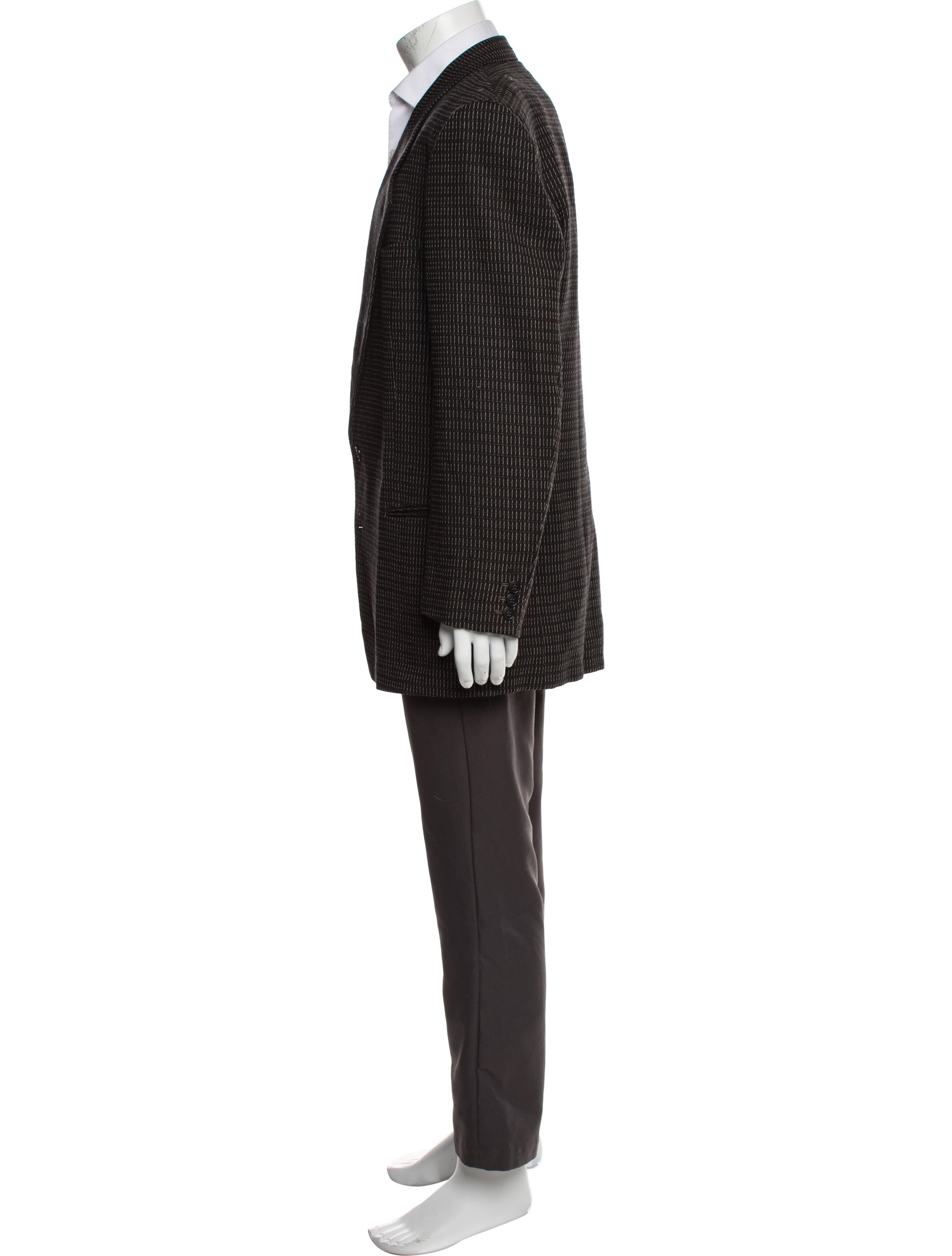 Giorgio Armani Virgin Wool Printed Blazer