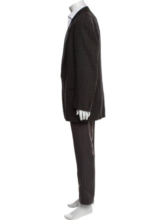 Giorgio Armani Virgin Wool Printed Blazer