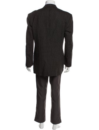 Giorgio Armani Virgin Wool Printed Blazer