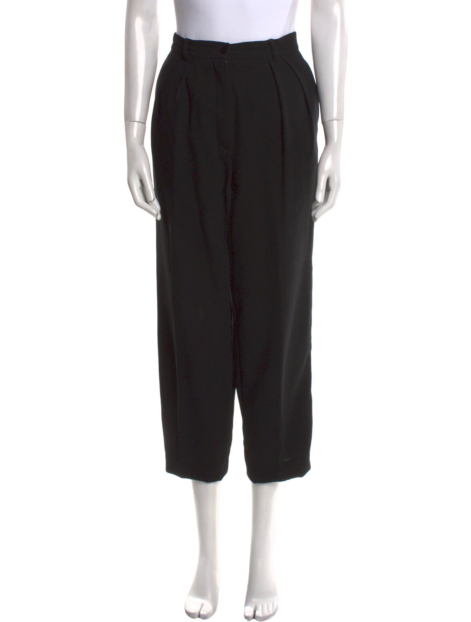 Giorgio Armani Virgin Wool Straight Leg Pants