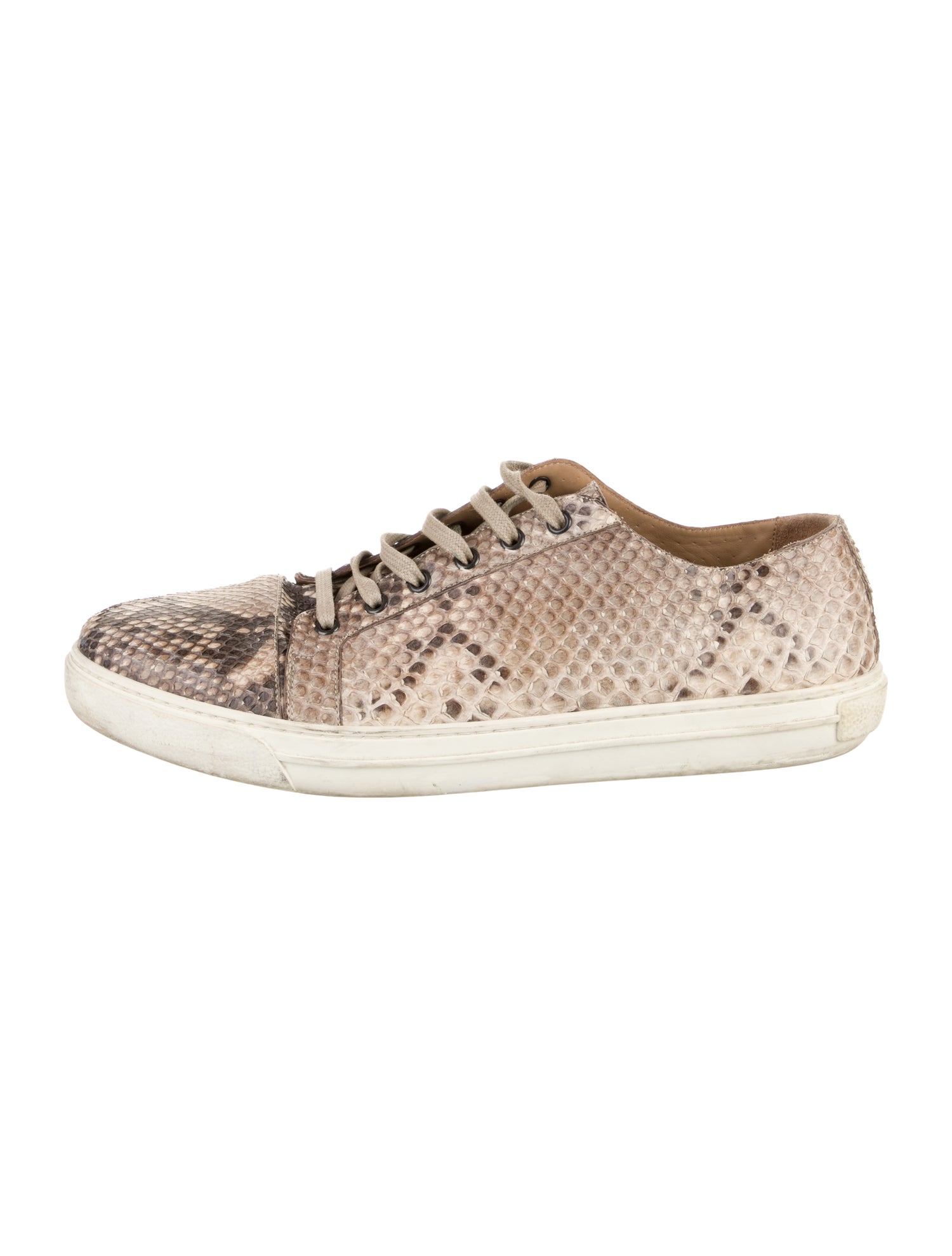 Giorgio Armani Python Animal Print Sneakers