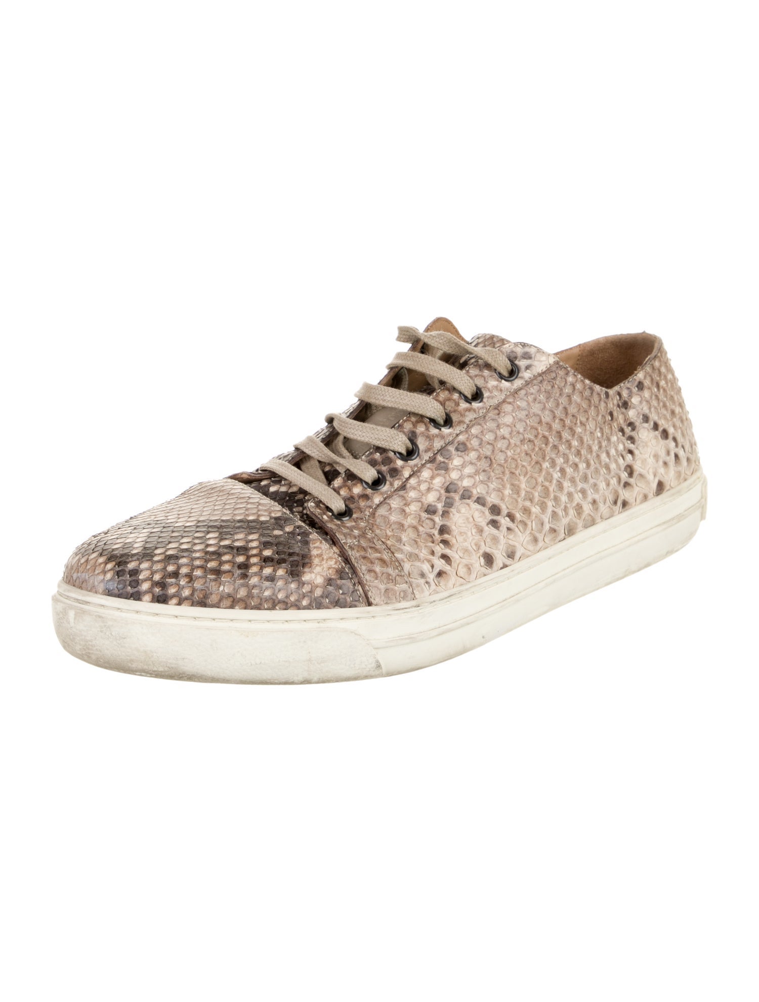 Giorgio Armani Python Animal Print Sneakers
