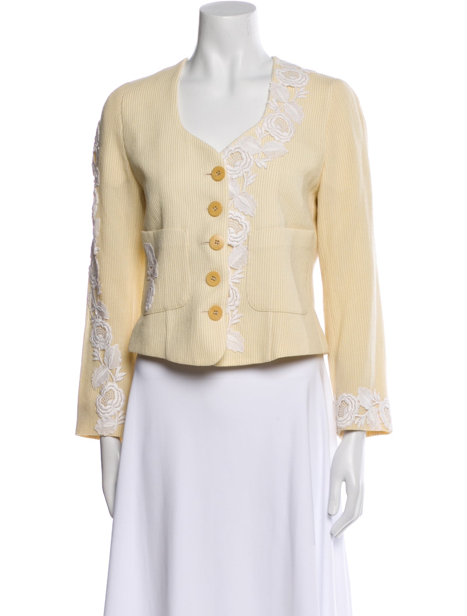 Giorgio Armani Wool Printed Evening Jacket