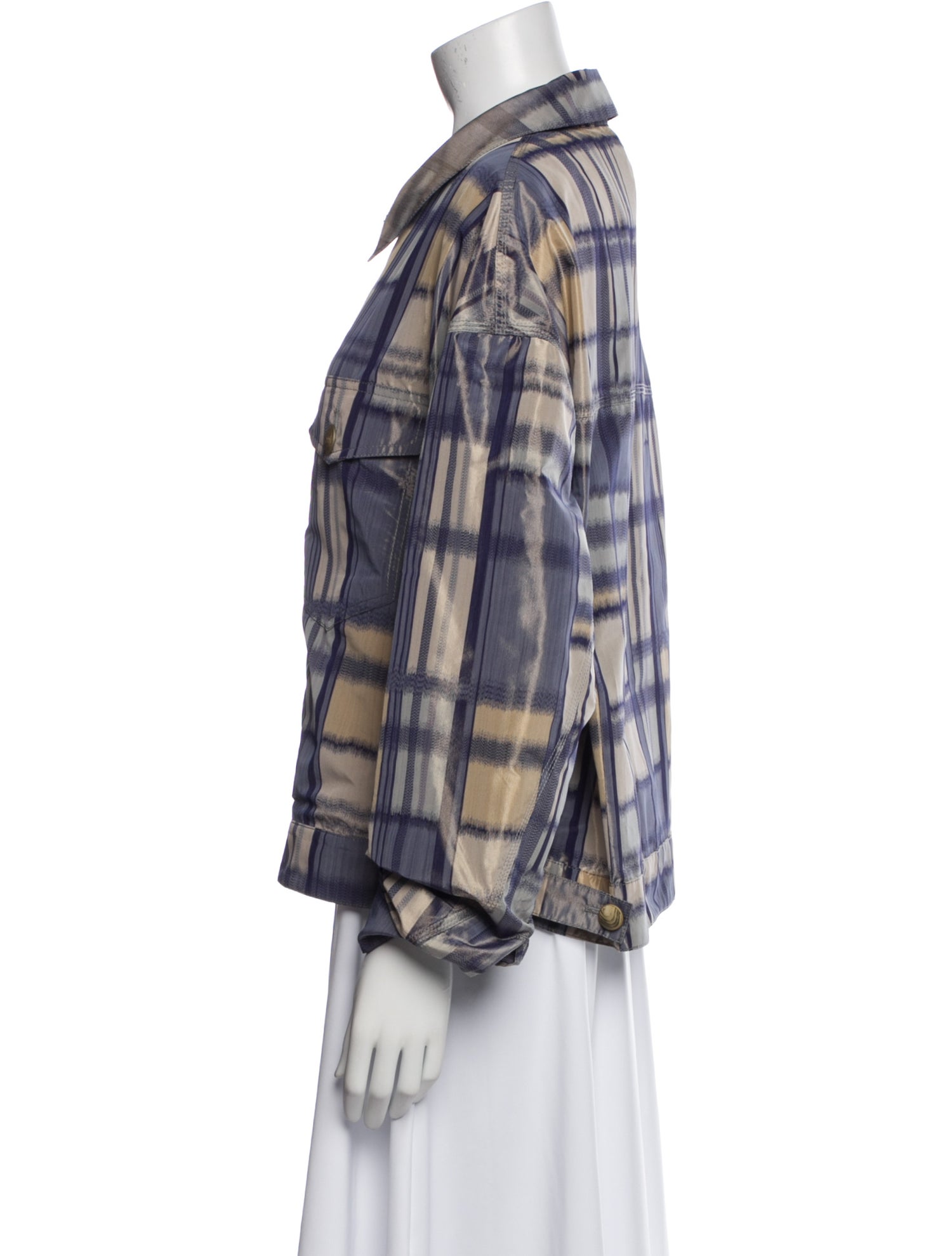 Giorgio Armani Plaid Print Jacket w/ Tags