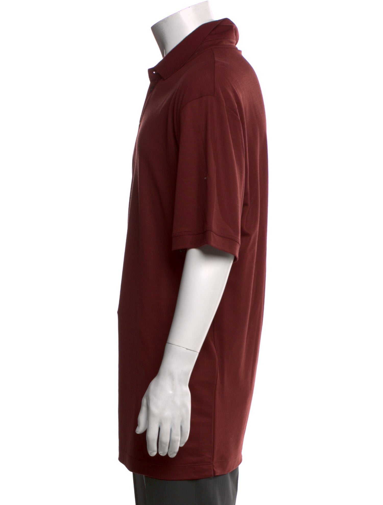 Giorgio Armani Virgin Wool Collar Polo Shirt w/ Tags