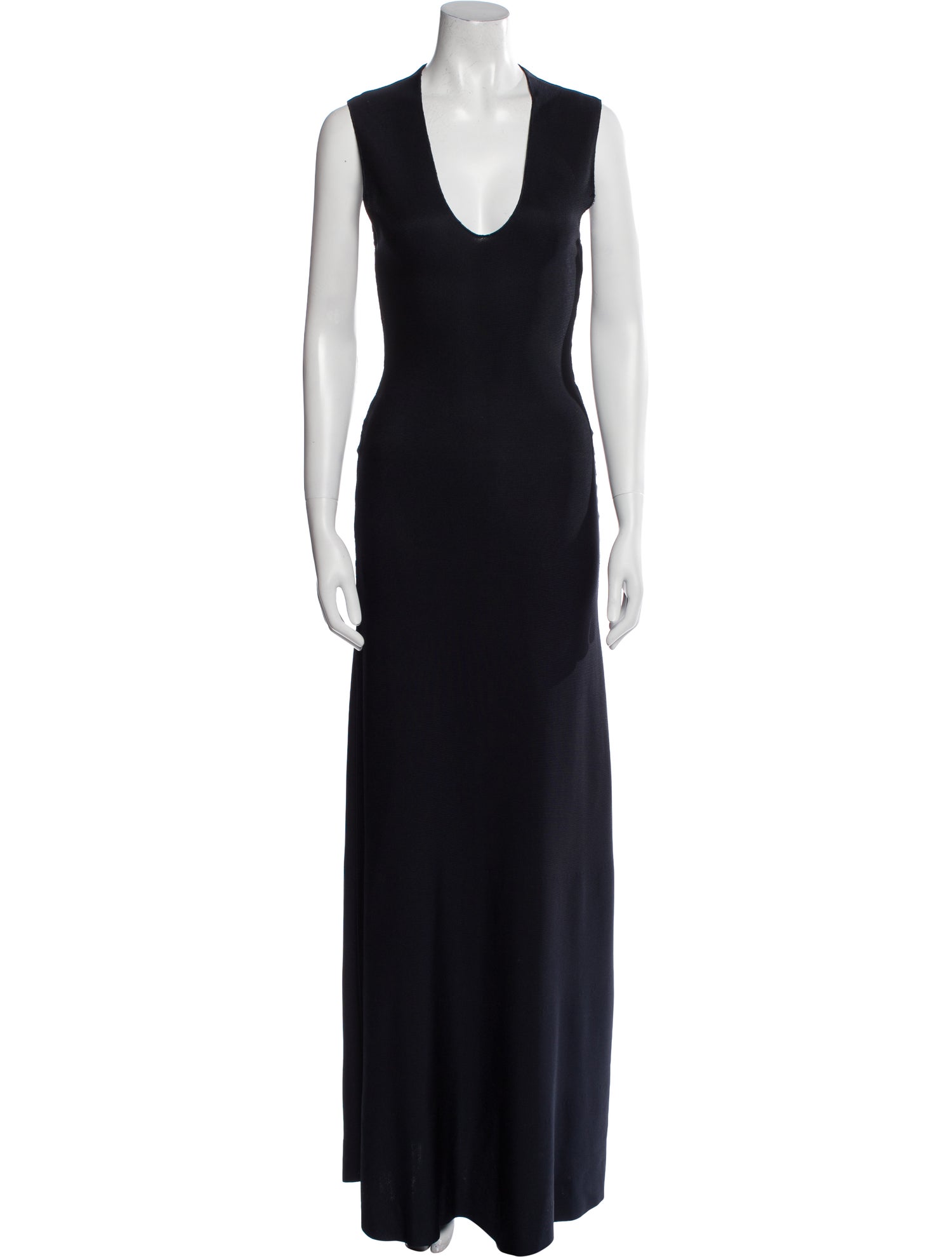 Giorgio Armani Scoop Neck Long Dress