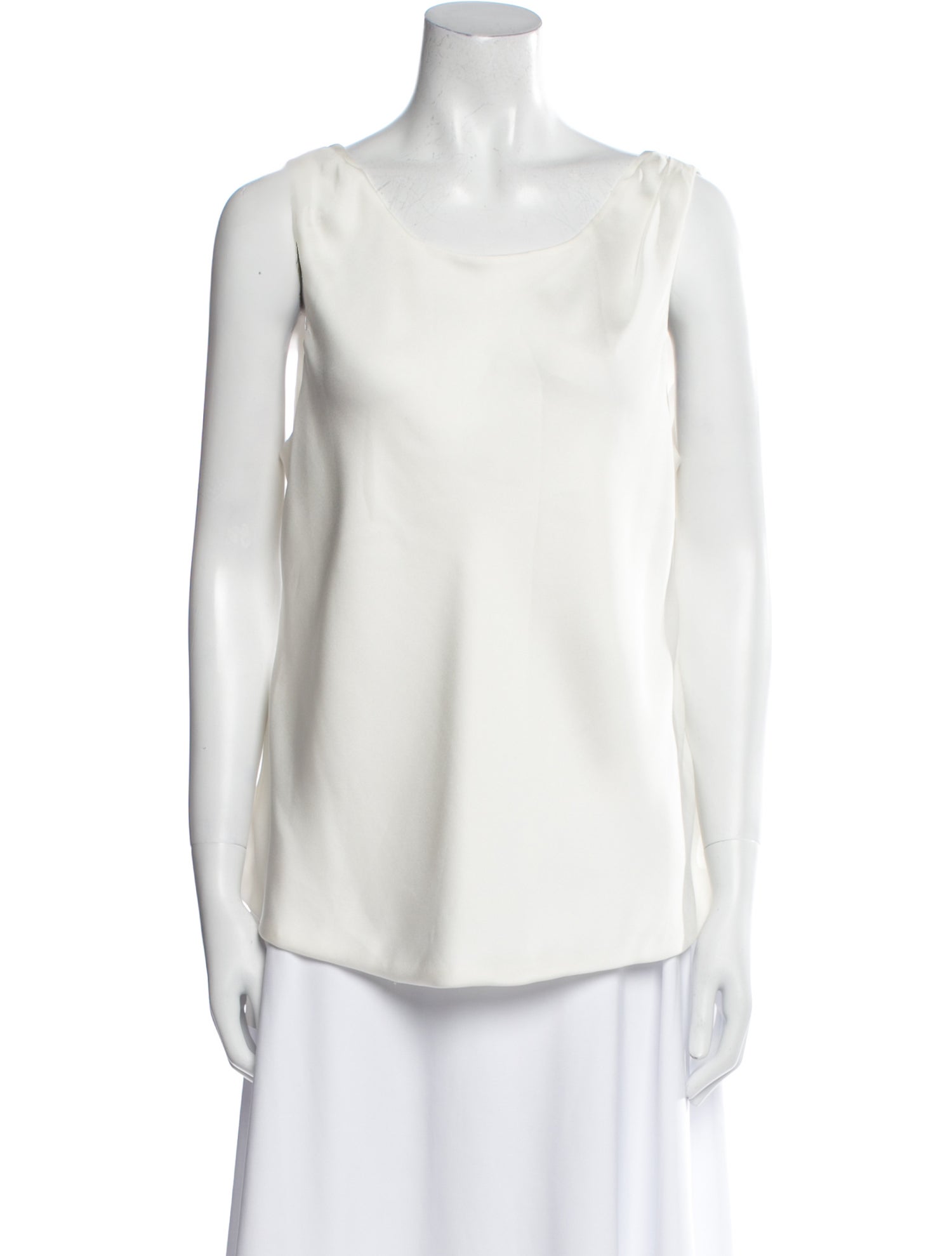 Giorgio Armani Silk Scoop Neck Top
