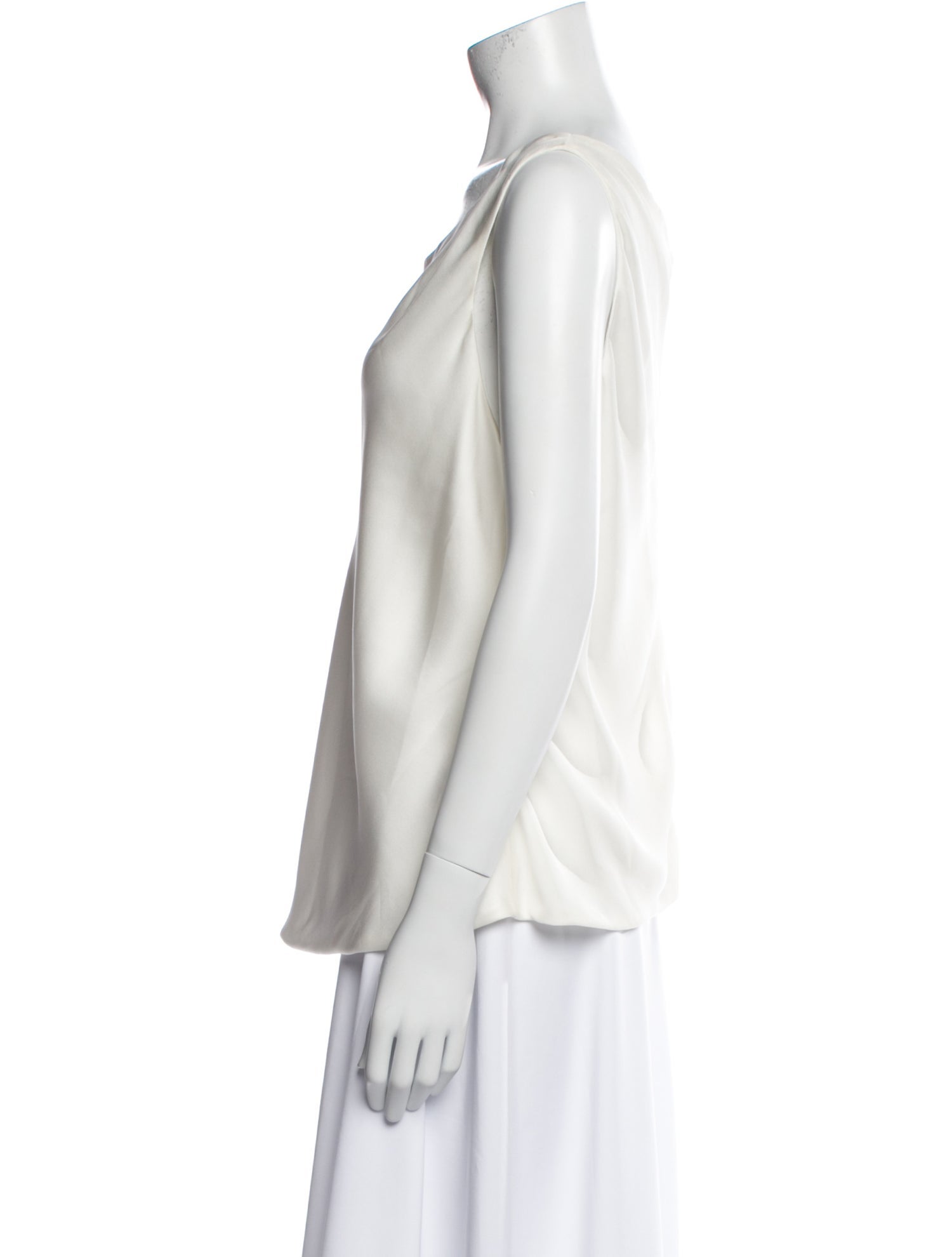 Giorgio Armani Silk Scoop Neck Top