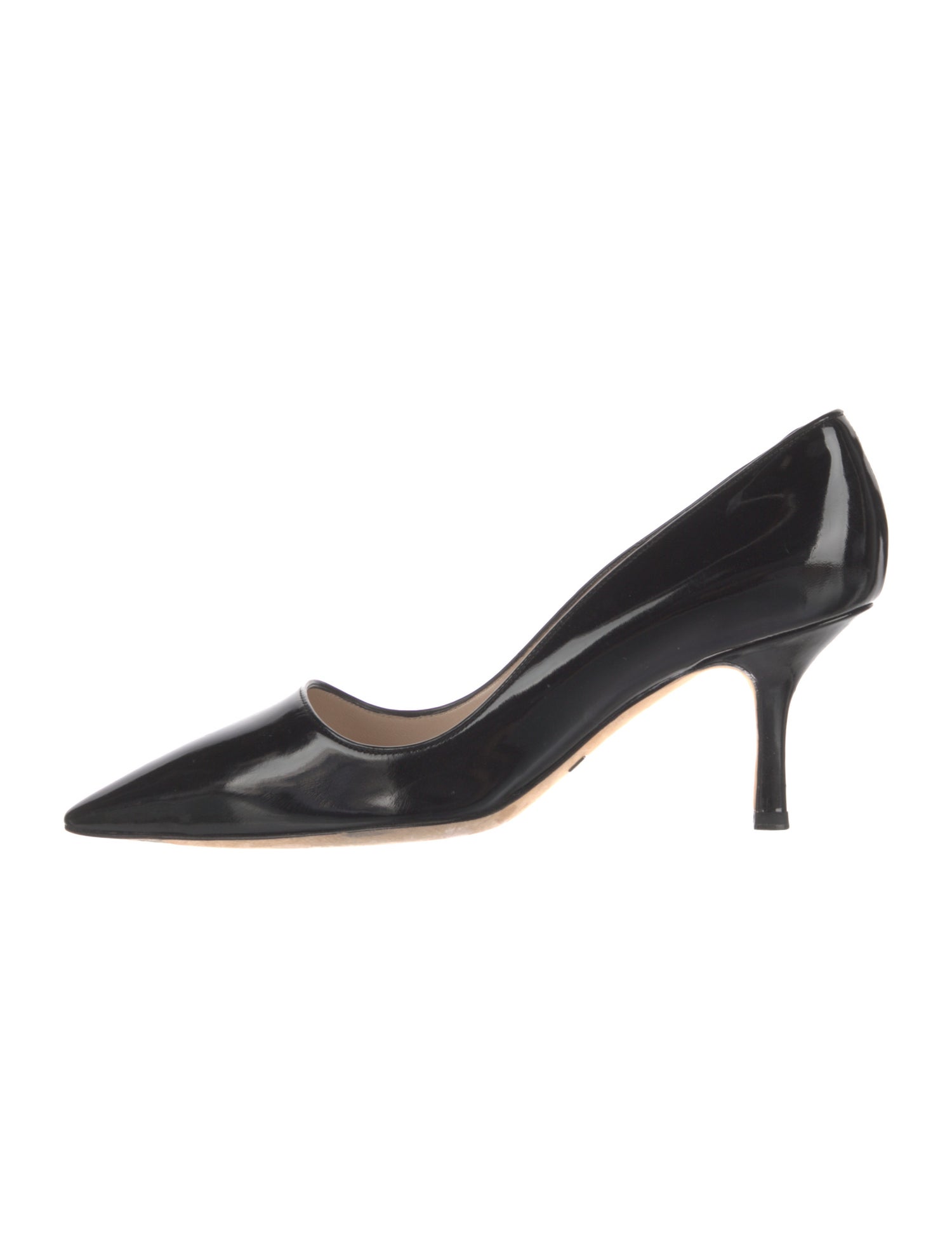 Giorgio Armani Patent Leather Bow Accents Pumps