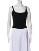 Giorgio Armani Scoop Neck Sleeveless Crop Top