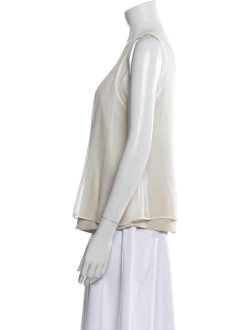 Giorgio Armani Silk Scoop Neck Top