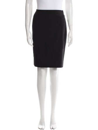 Giorgio Armani Virgin Wool Knee-Length Skirt