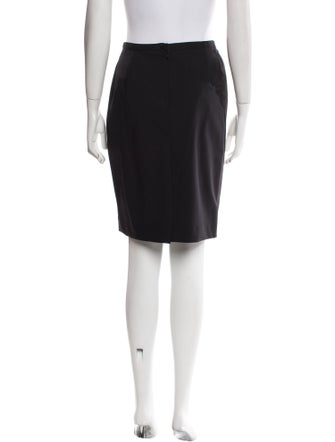 Giorgio Armani Virgin Wool Knee-Length Skirt