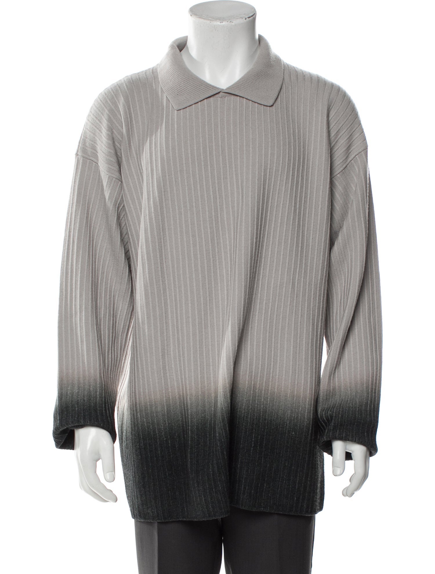 Giorgio Armani Virgin Wool Striped Pullover