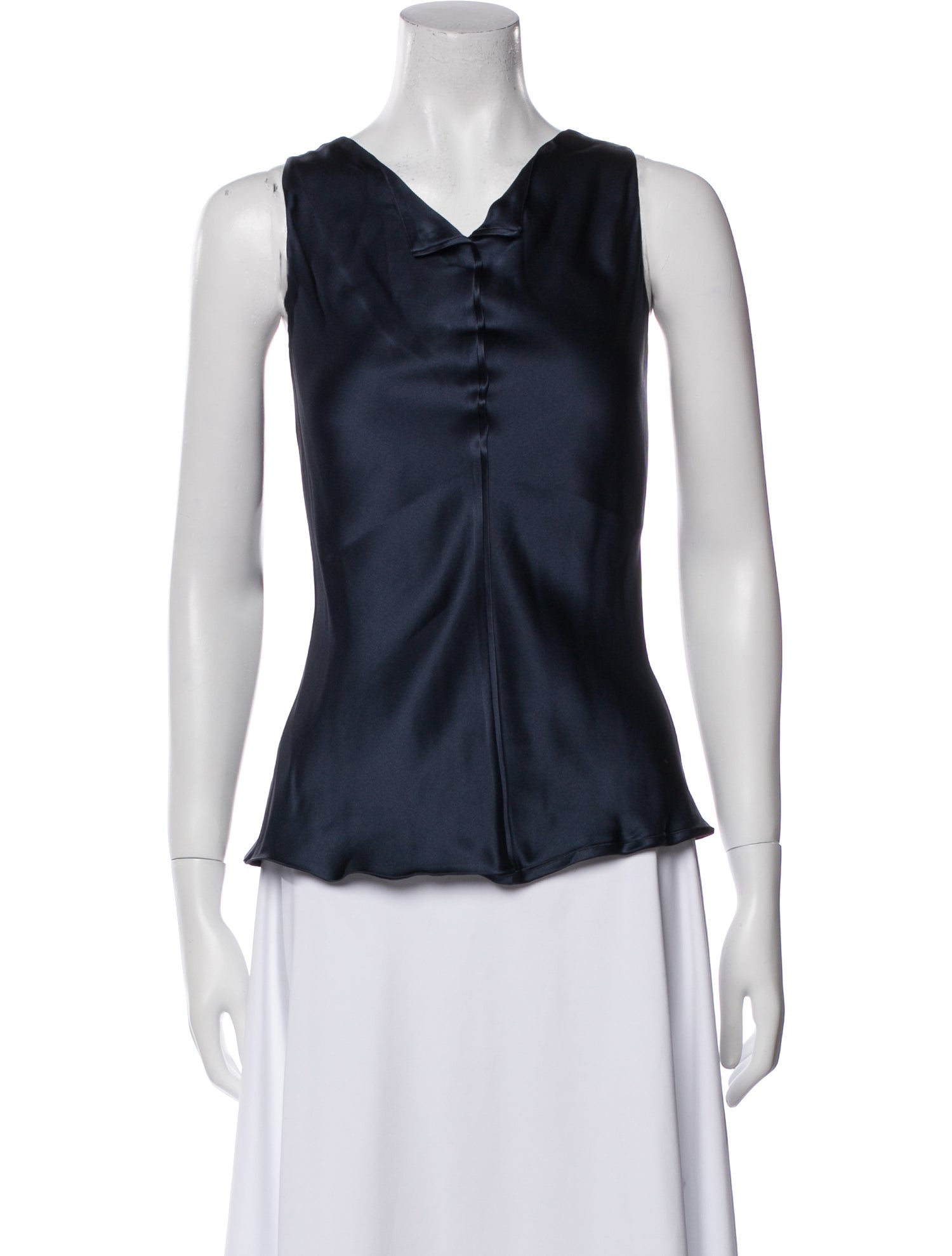 Giorgio Armani Silk V-Neck Top