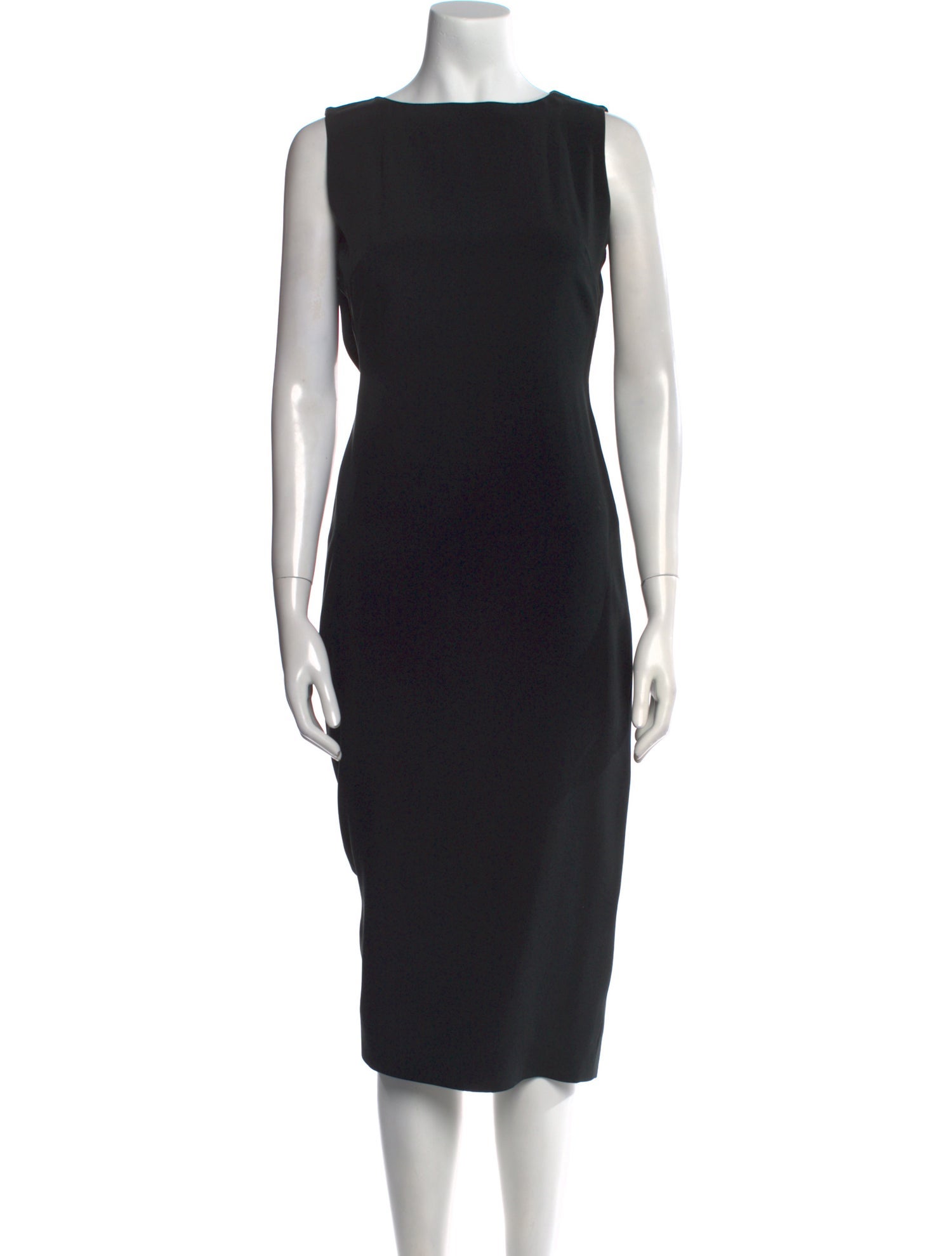 Giorgio Armani Bateau Neckline Midi Length Dress