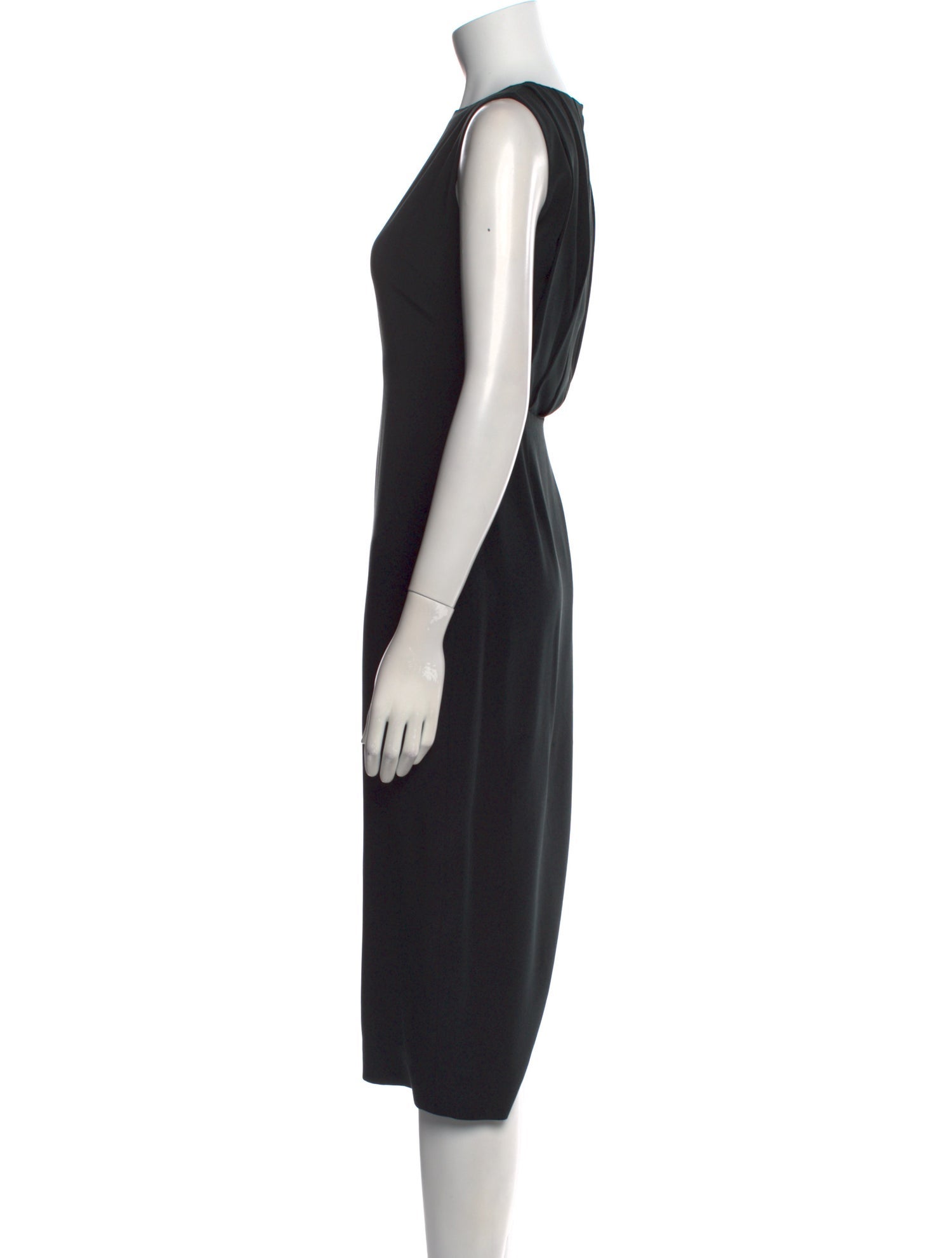 Giorgio Armani Bateau Neckline Midi Length Dress