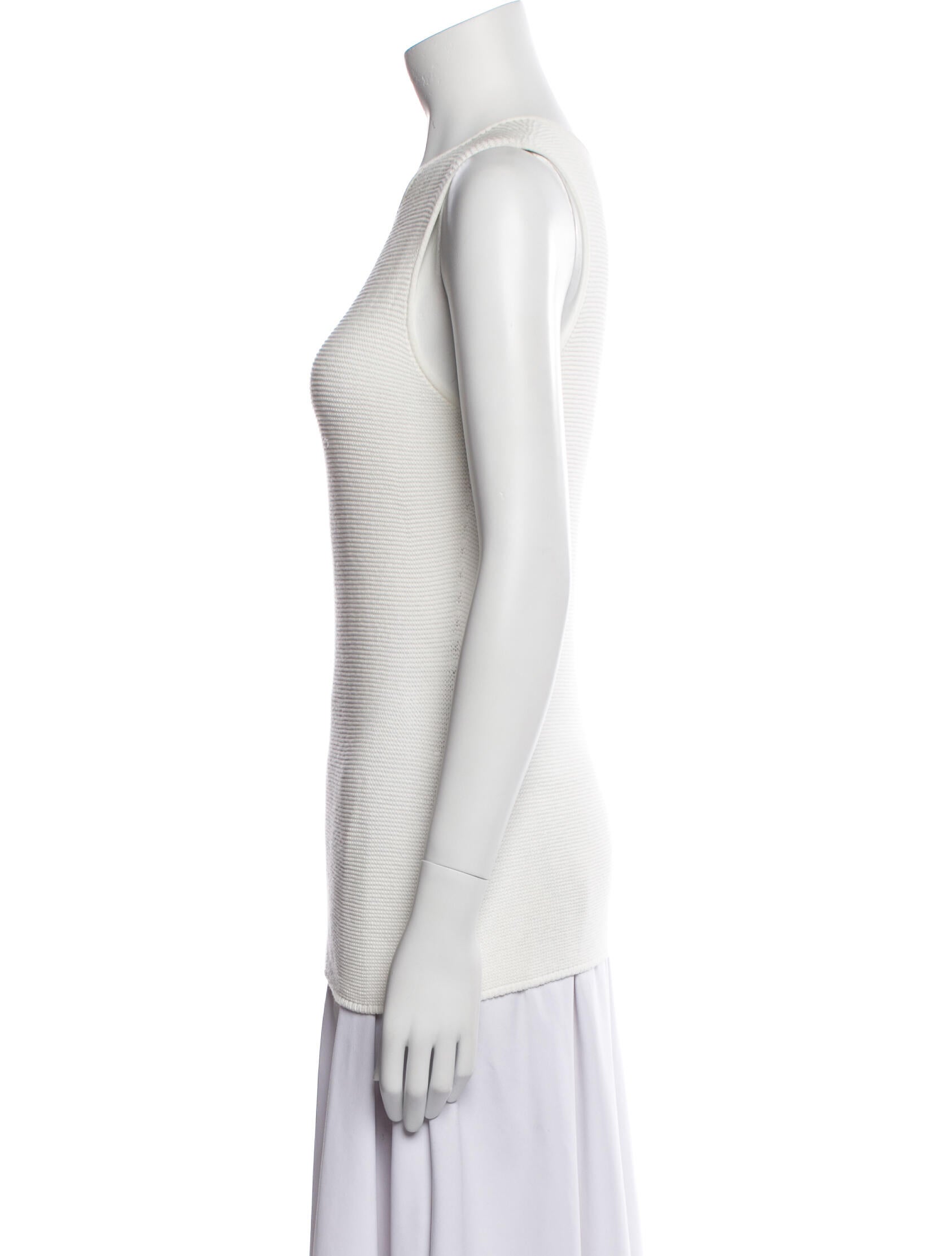 Giorgio Armani Scoop Neck Sleeveless Top