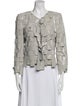 Giorgio Armani Leather Printed Evening Jacket