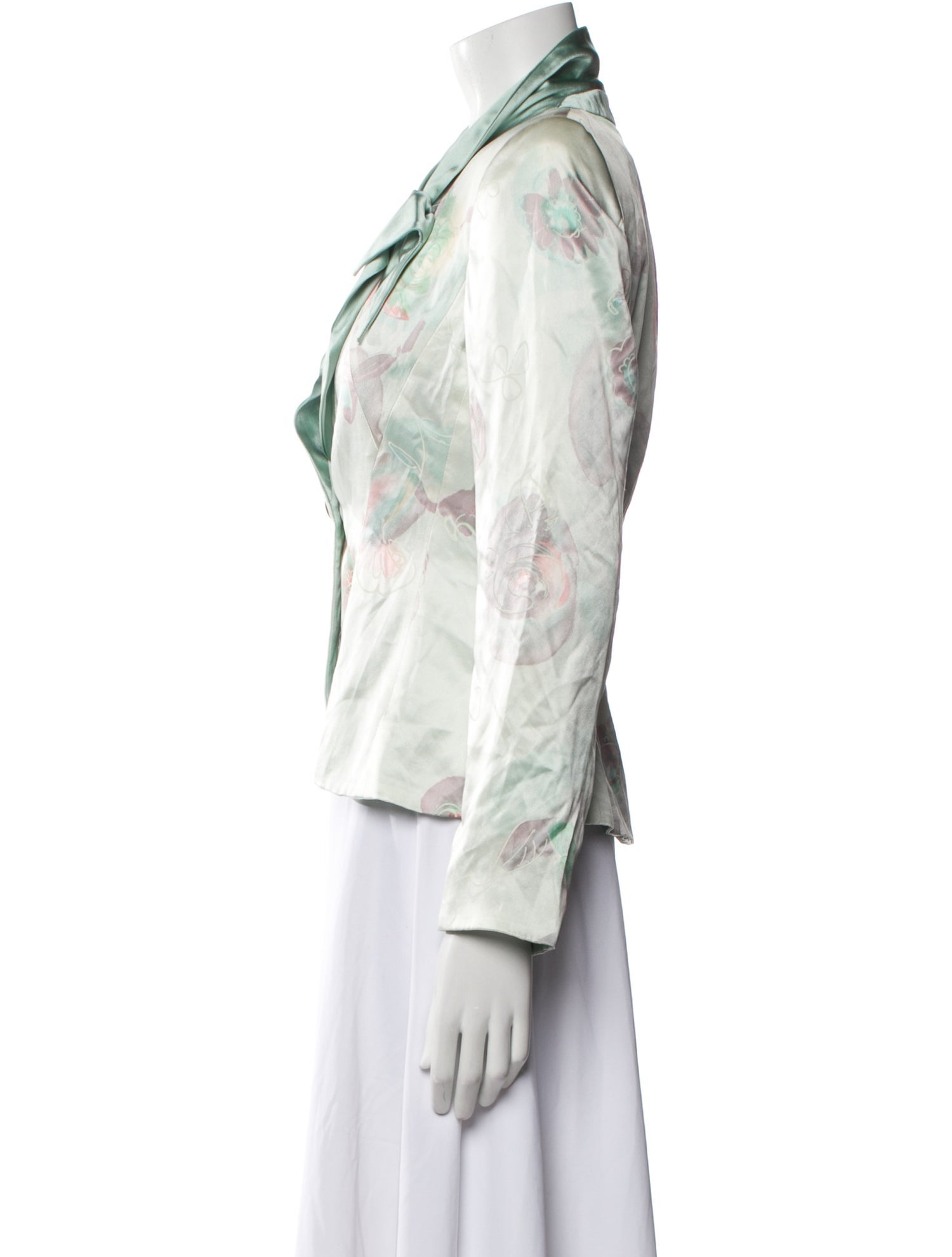 Giorgio Armani Silk Floral Print Blazer