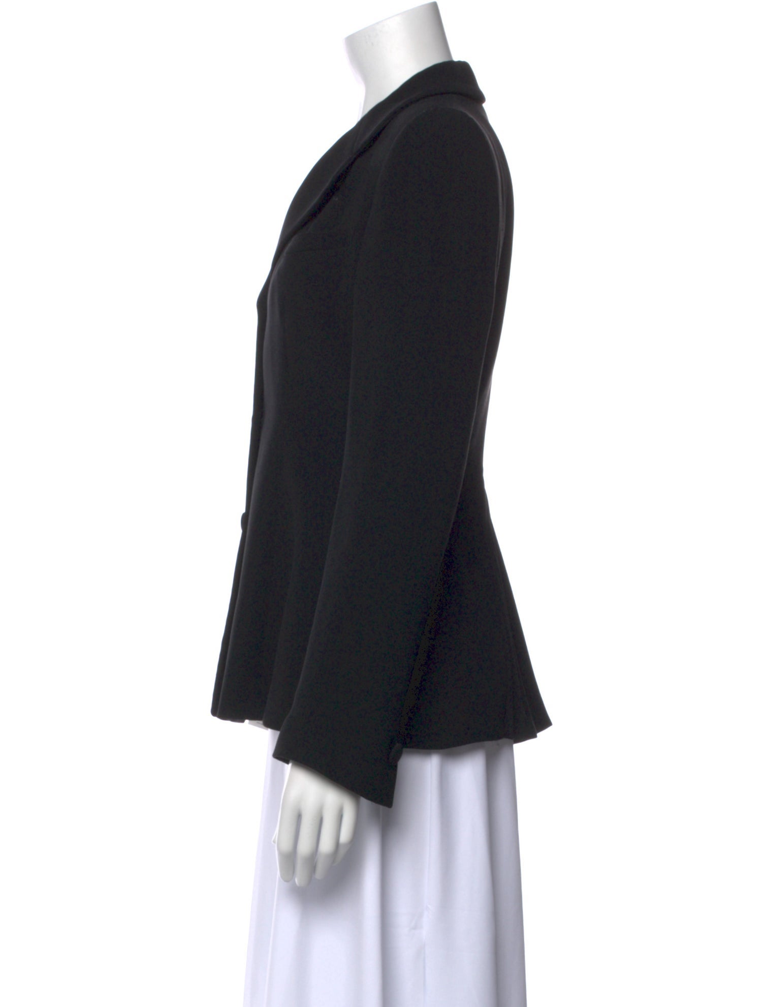 Giorgio Armani Silk Long Sleeve Button-Up Top