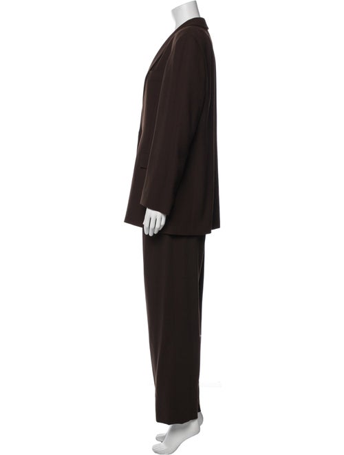 Giorgio Armani Wool Ruffle Embellishment Pantsuit