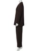 Giorgio Armani Wool Ruffle Embellishment Pantsuit