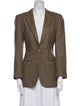 Giorgio Armani Alpaca Houndstooth Print Blazer