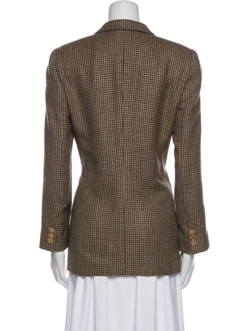 Giorgio Armani Alpaca Houndstooth Print Blazer