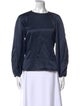 Giorgio Armani Silk Bateau Neckline Blouse