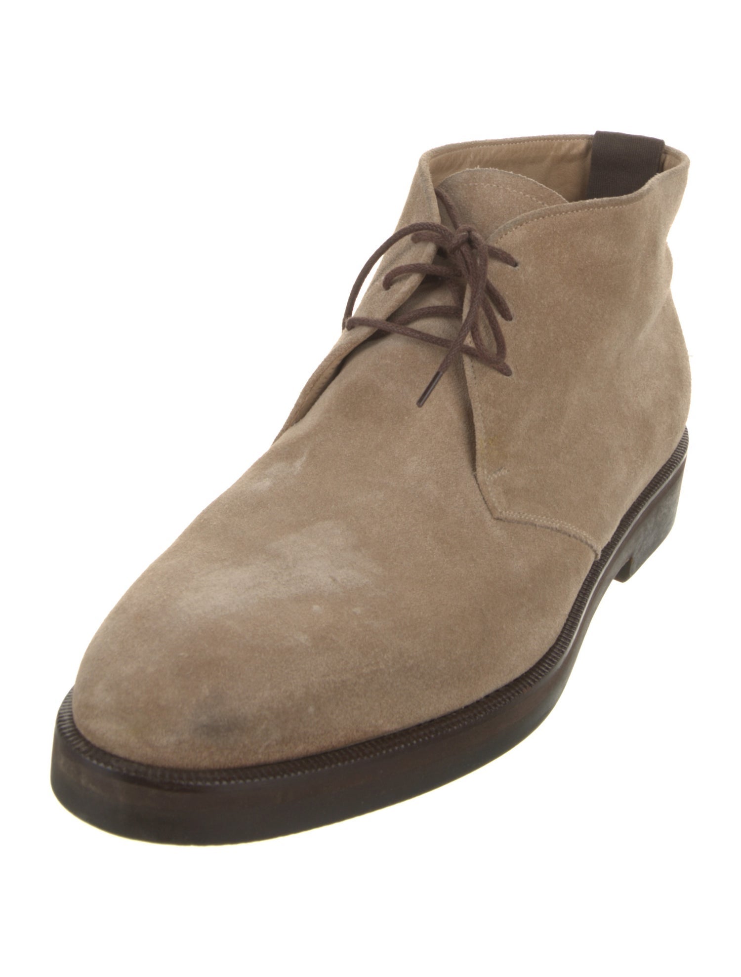 Giorgio Armani Suede Lace-Up Boots