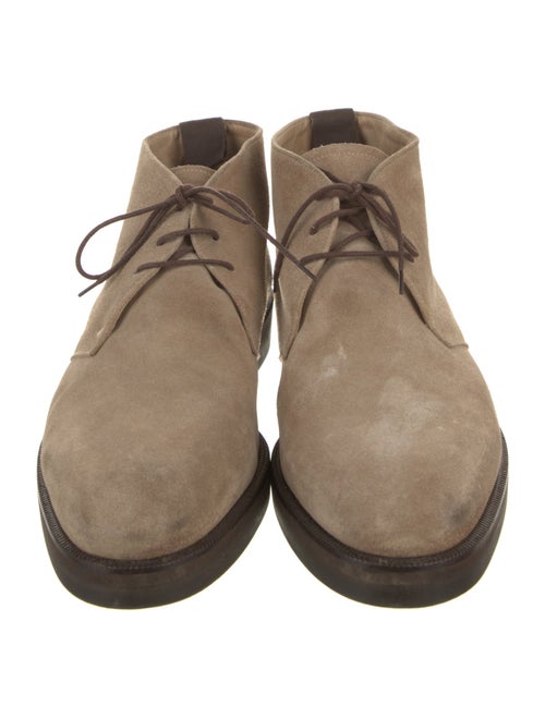 Giorgio Armani Suede Lace-Up Boots